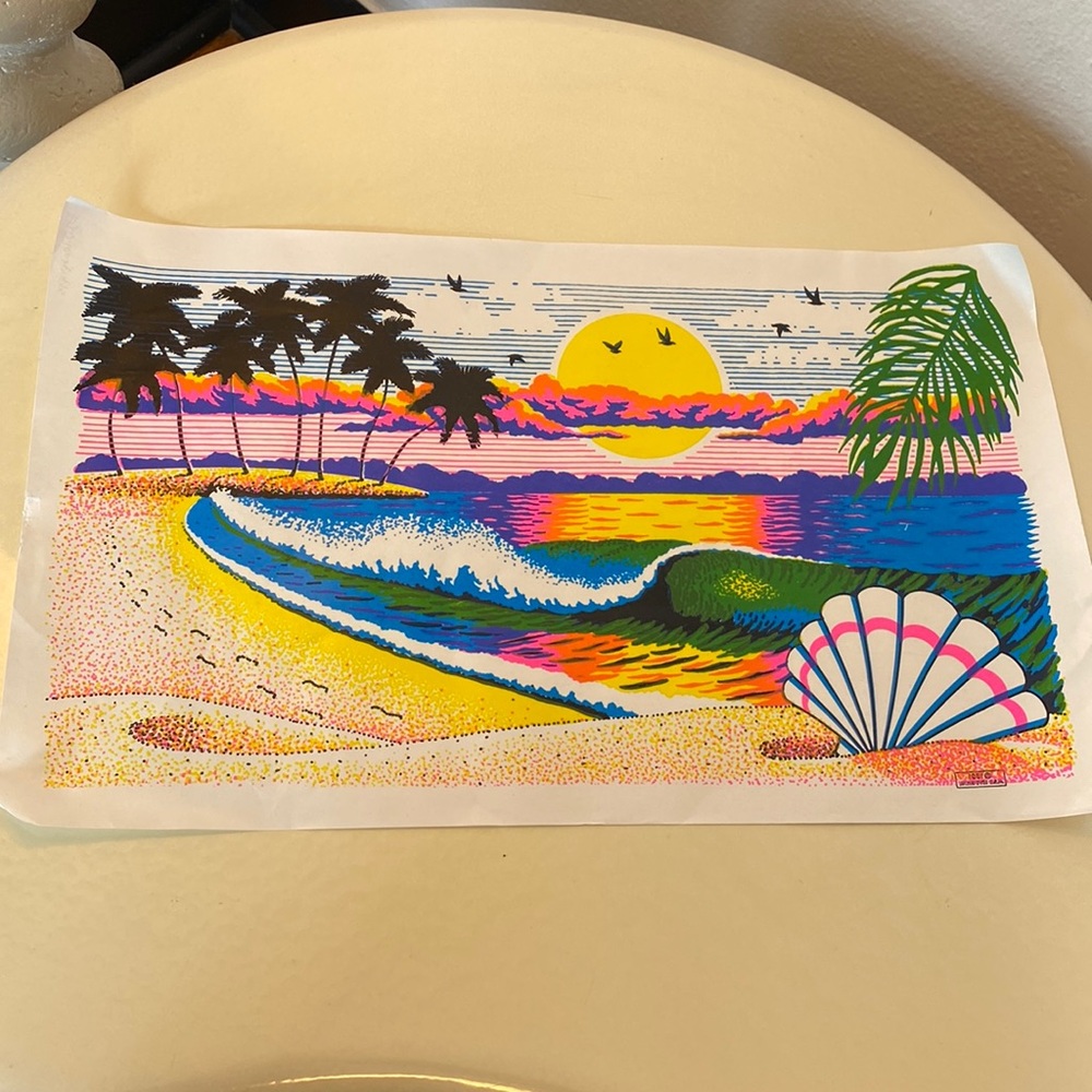 1991 Neon Sunset Screenprint